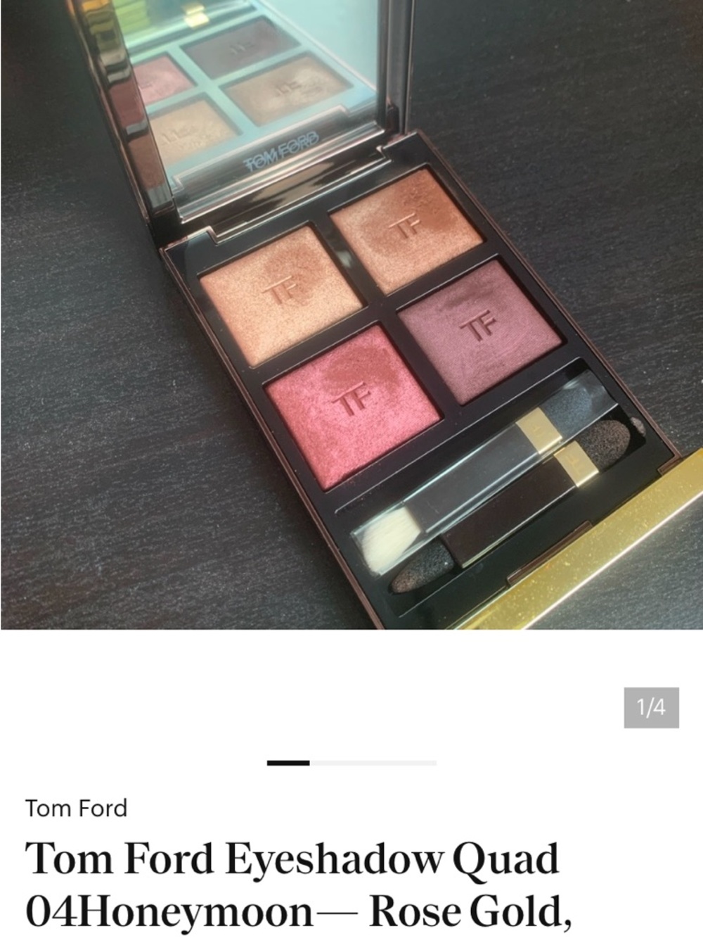 Tom Ford Eye Color Quad 04 Honeymoon - Warm Neutrals